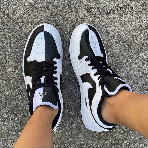 Jordan Shoes - Jordan 1 Low SE Homage Split White Black PRICE FIRM